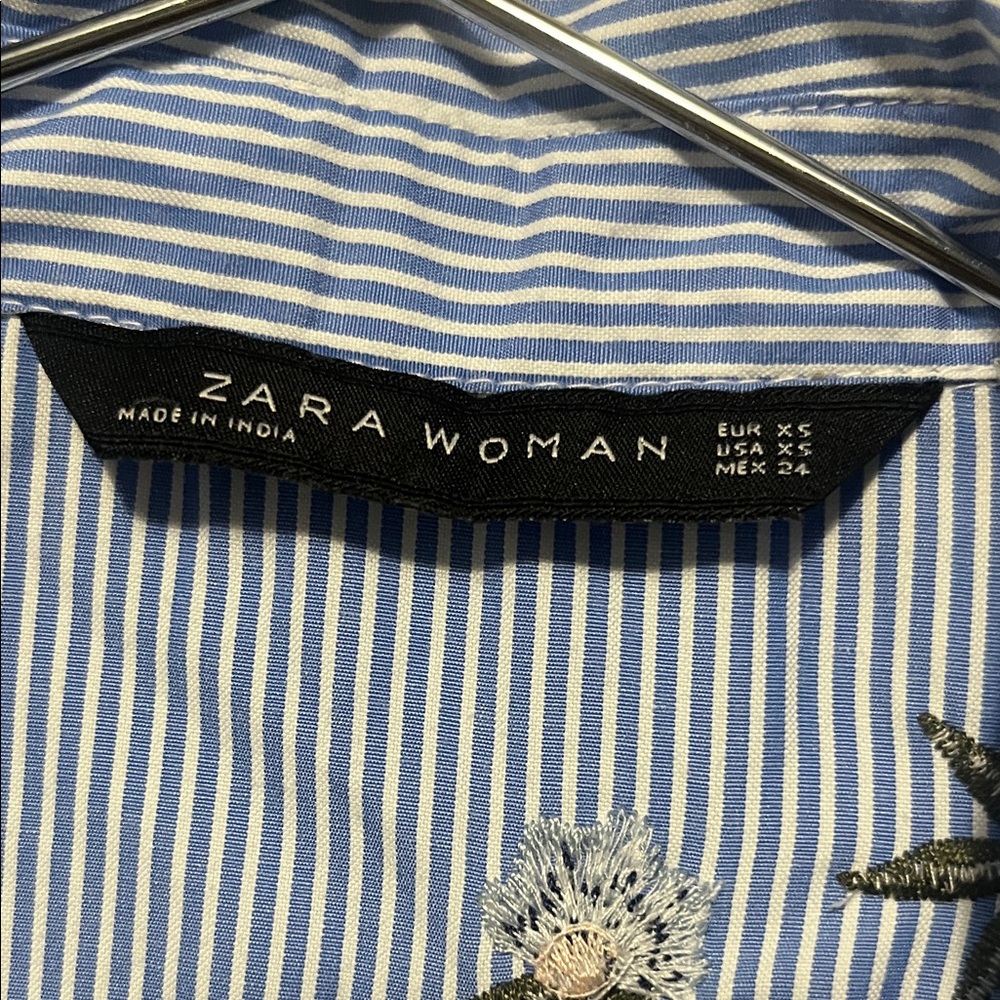 Zara Striped Button Down Shirt - Picture 4 of 5
